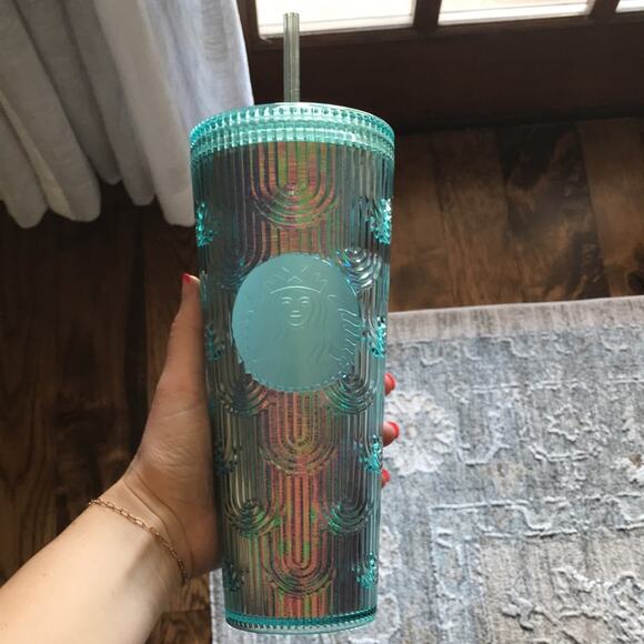NWT Starbucks Mermaid Rainbow Iridescent Tumbler - Picture 2 of 5